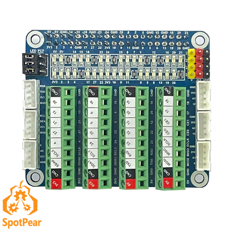 Pi Cooler - التوت بي PCF8591 توسيع مجلس LED