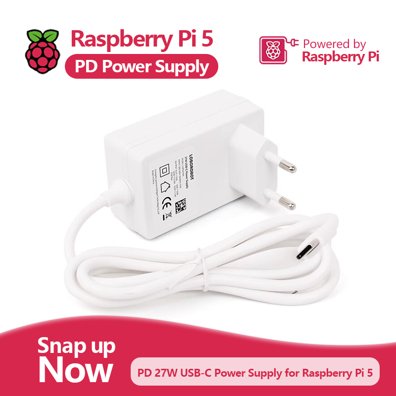 Pi Power Supply - Raspberry Pi 5 PD محول الطاقة