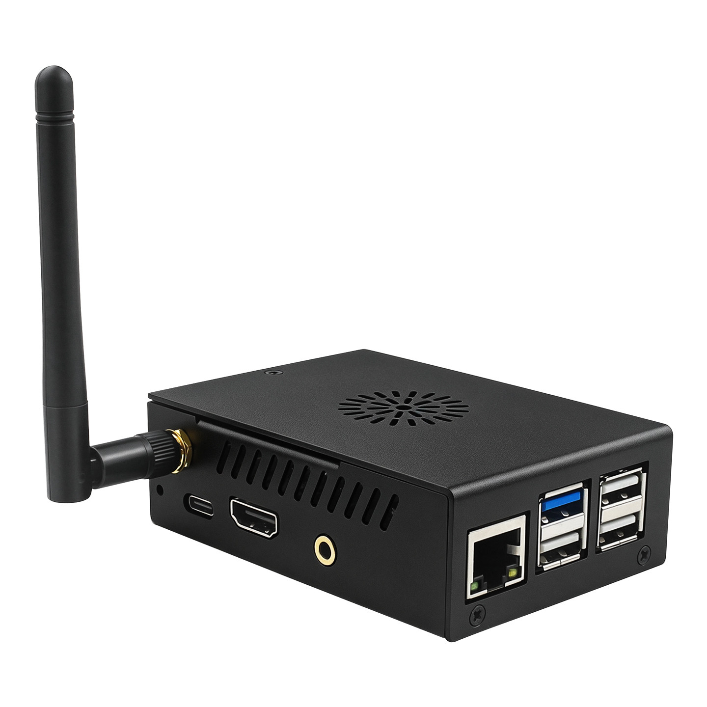 علبة معدنية من الألومنيوم لجها - مراجعة Pi 4 Case وسعره