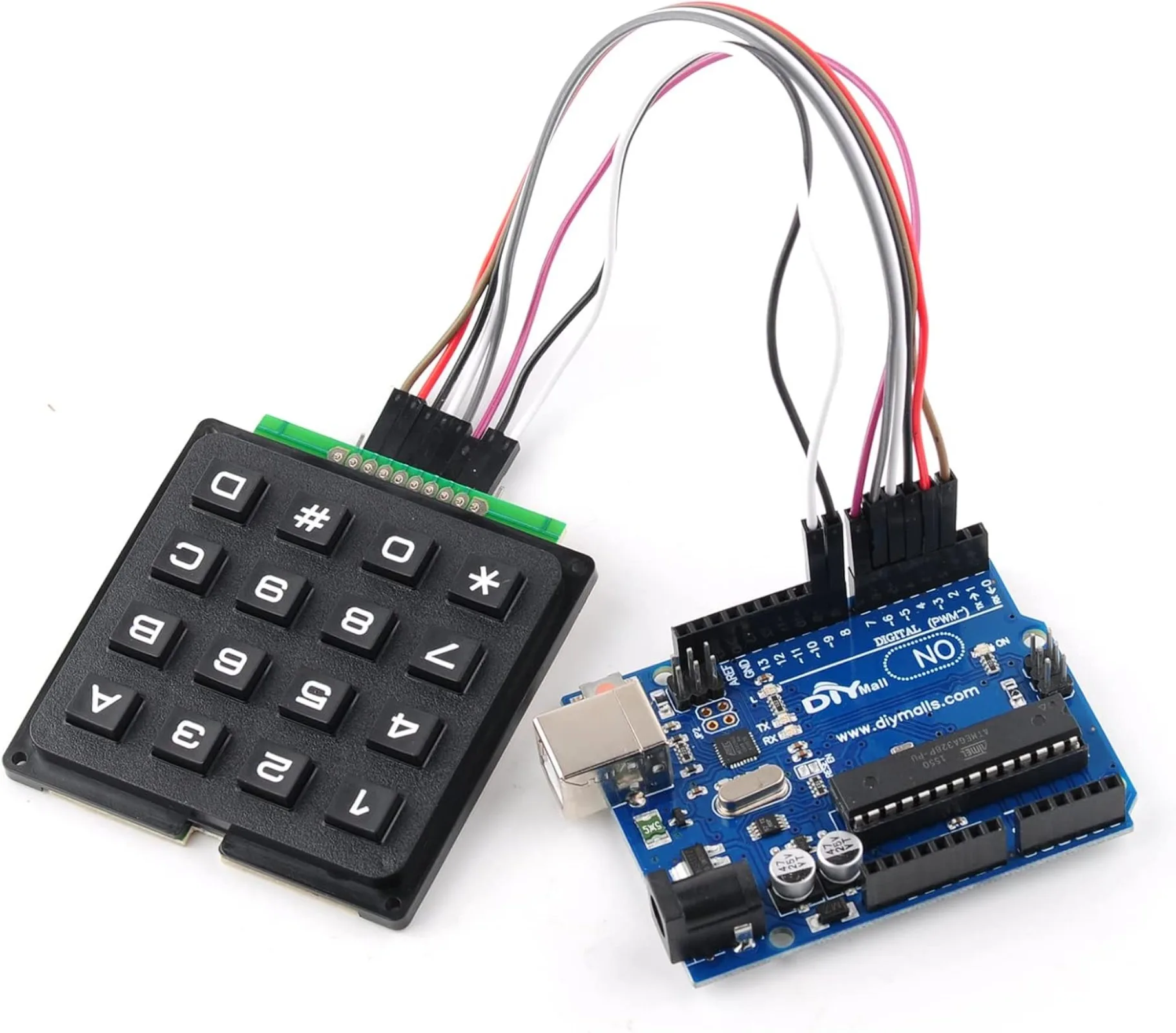 لوحة مفاتيح غشائية مصفوفة 4×4  - مراجعة Arduino Kit وسعره