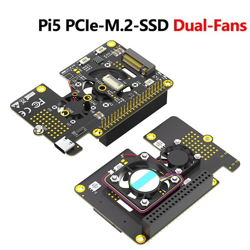 محول PCIe إلى M.2 NVMe SSD لـ  - مراجعة Pi 5 Case وسعره