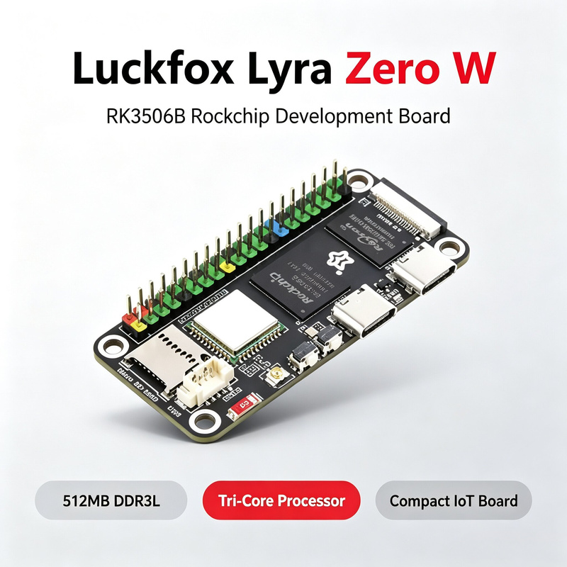 لوحة Luckfox Lyra Zero W RK350 - مراجعة Pi Zero وسعره