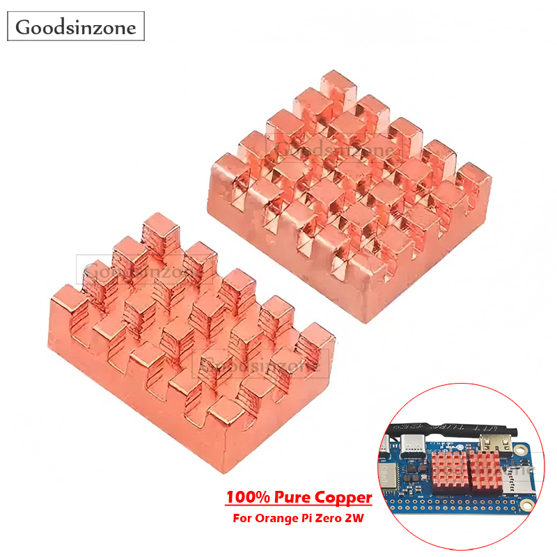 قطعتان من مبردات النحاس لـ Ora - مراجعة Pi Cooler وسعره
