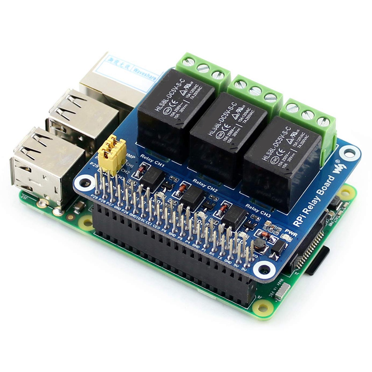 لوحة توسعة وحدة الترحيل ثلاثية - مراجعة Raspberry Pi Kit وسعره