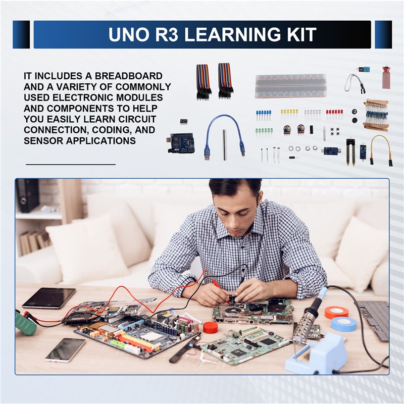 مجموعة أدوات B24B للمبتدئين في - مراجعة Arduino Kit وسعره