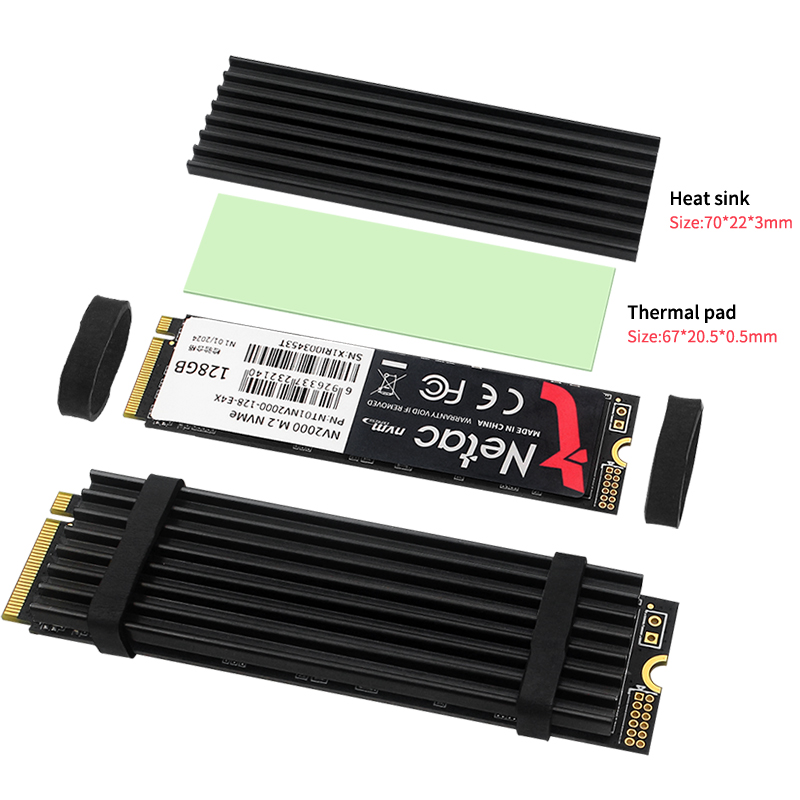 M.2 SSD المبرد مشعاع ألومنيوم  - مراجعة Raspberry Pi 5 وسعره